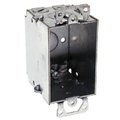 Raco Electrical Box, 12.5 cu in, Switch Box, 1 Gang, Steel, Rectangular 243022